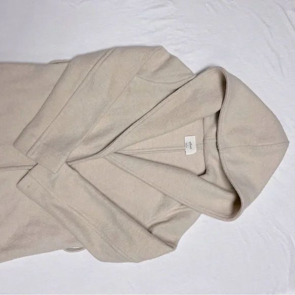 Aritzia Wilfred hooded wool coat cream color - Picture 12 of 14